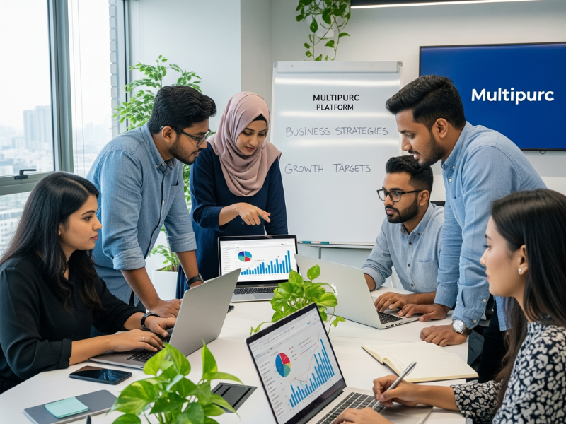 Professional team collaboration